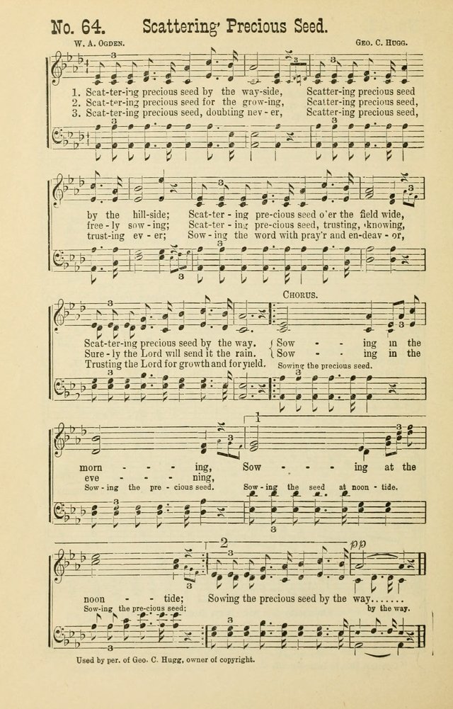 The Victory: a collection of popular Sunday school songs new and old page 64