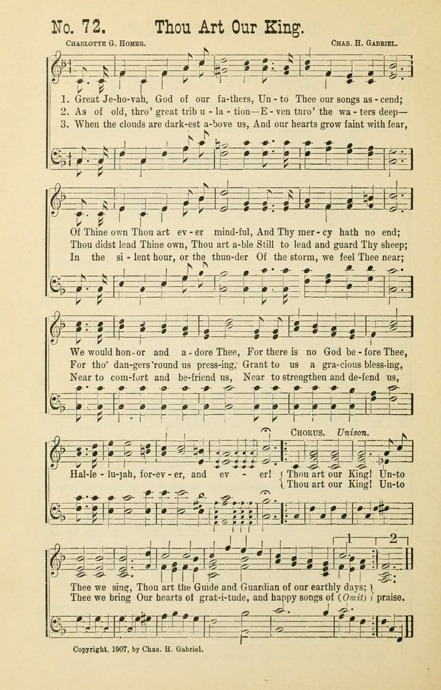 The Victory: a collection of popular Sunday school songs new and old page 72