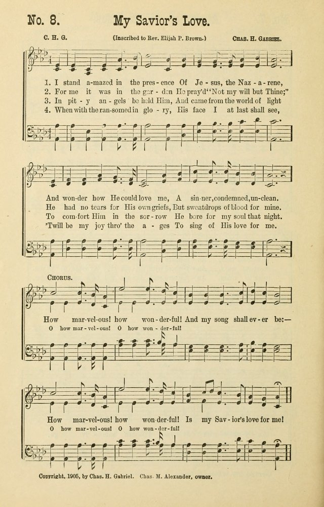 The Victory: a collection of popular Sunday school songs new and old page 8