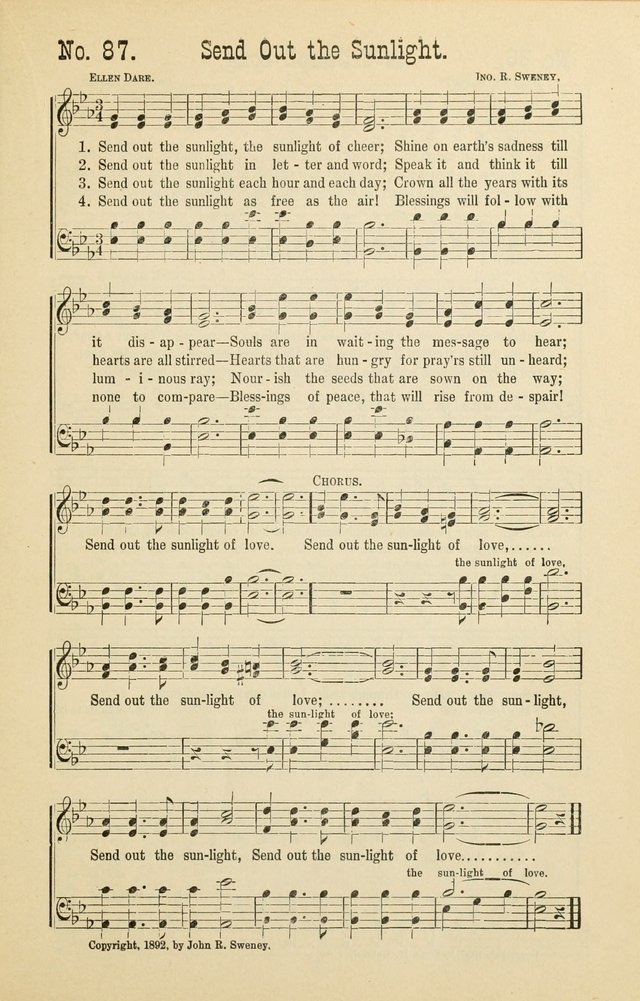 The Victory: a collection of popular Sunday school songs new and old page 87