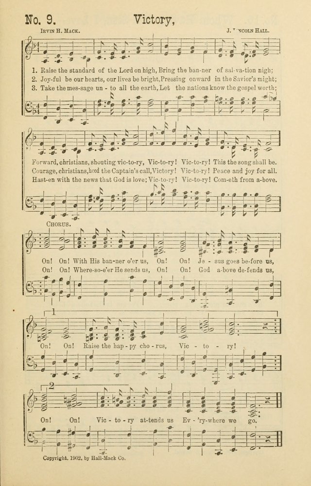 The Victory: a collection of popular Sunday school songs new and old page 9