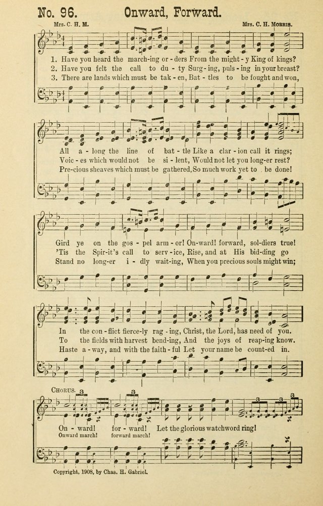 The Victory: a collection of popular Sunday school songs new and old page 96