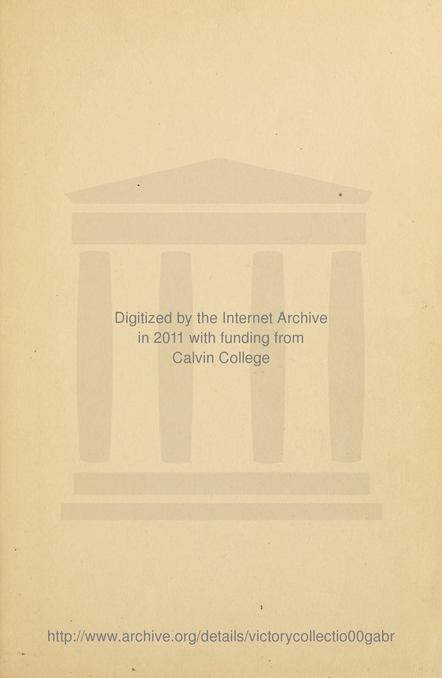 The Victory: a collection of popular Sunday school songs new and old page iv