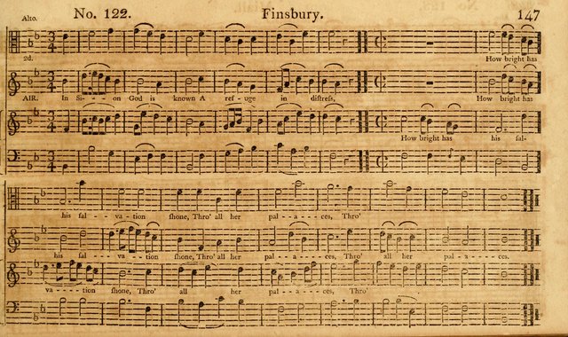 The Vocal Companion: containing a concise introduction to the practice of music, and a set of tunes of various metres, arranged progressively for the use of learners page 147