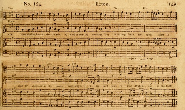 The Vocal Companion: containing a concise introduction to the practice of music, and a set of tunes of various metres, arranged progressively for the use of learners page 149