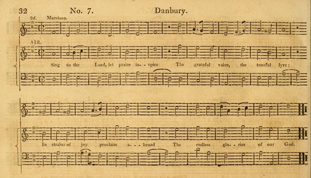 The Vocal Companion: containing a concise introduction to the practice of music, and a set of tunes of various metres, arranged progressively for the use of learners page 32