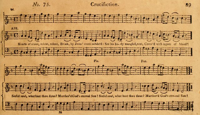 The Vocal Companion: containing a concise introduction to the practice of music, and a set of tunes of various metres, arranged progressively for the use of learners page 89