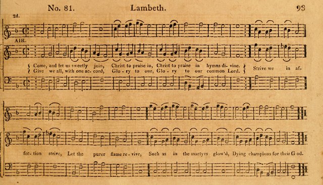 The Vocal Companion: containing a concise introduction to the practice of music, and a set of tunes of various metres, arranged progressively for the use of learners page 93