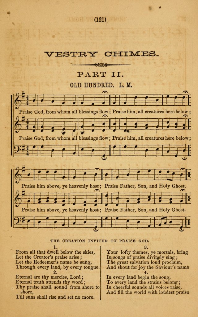 Vestry Chimes: a choice collection of sacred music, adapted to all occasions of social and family worship page 121