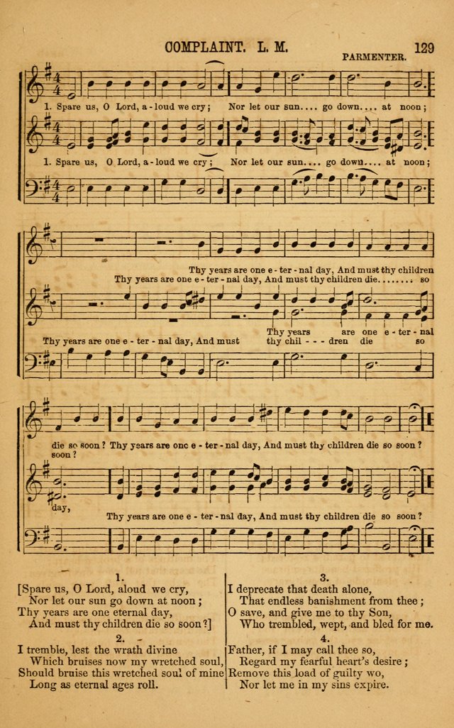 Vestry Chimes: a choice collection of sacred music, adapted to all occasions of social and family worship page 129