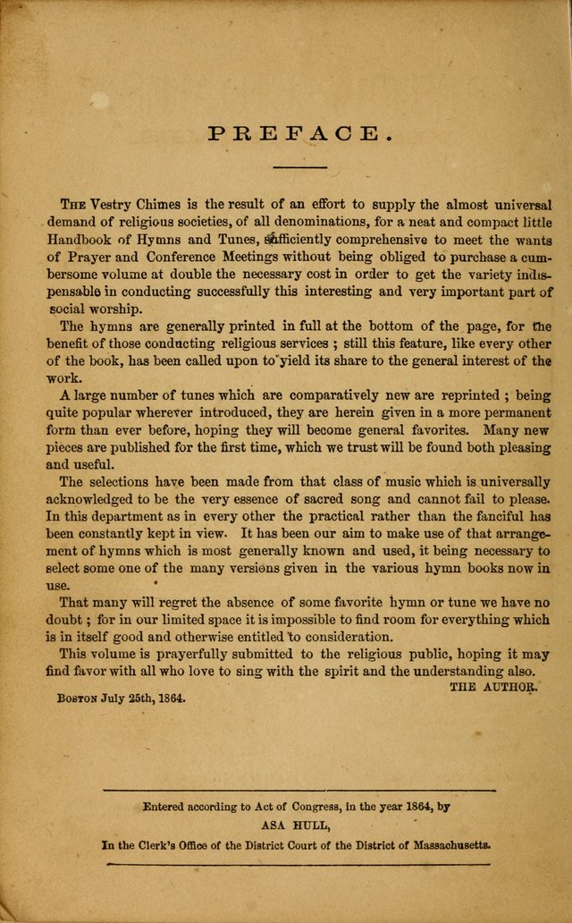 Vestry Chimes: a choice collection of sacred music, adapted to all occasions of social and family worship page 2