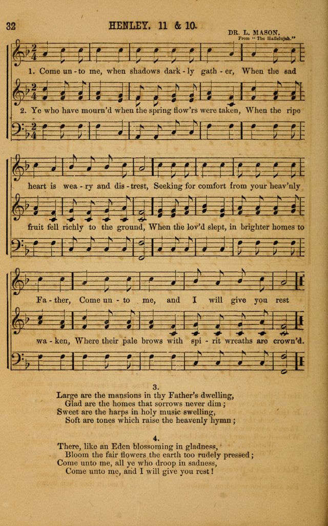 Vestry Chimes: a choice collection of sacred music, adapted to all occasions of social and family worship page 32