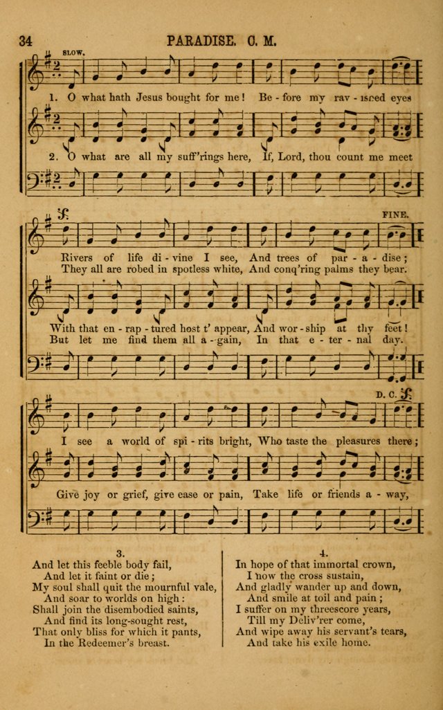 Vestry Chimes: a choice collection of sacred music, adapted to all occasions of social and family worship page 34