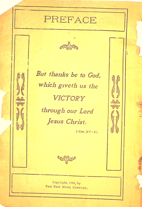 Victory: for Christian work and worship page iii