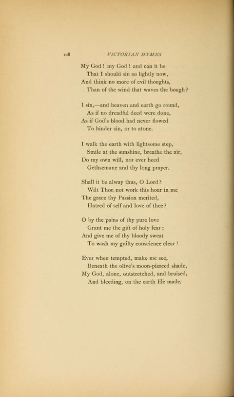 Victorian Hymns: English sacred songs of fifty years page 108