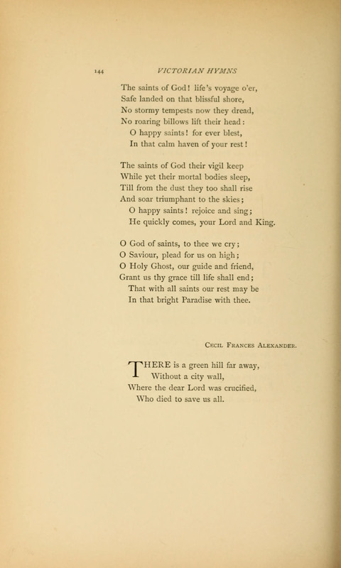Victorian Hymns: English sacred songs of fifty years page 144