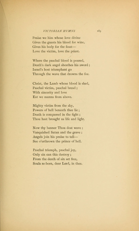 Victorian Hymns: English sacred songs of fifty years page 183