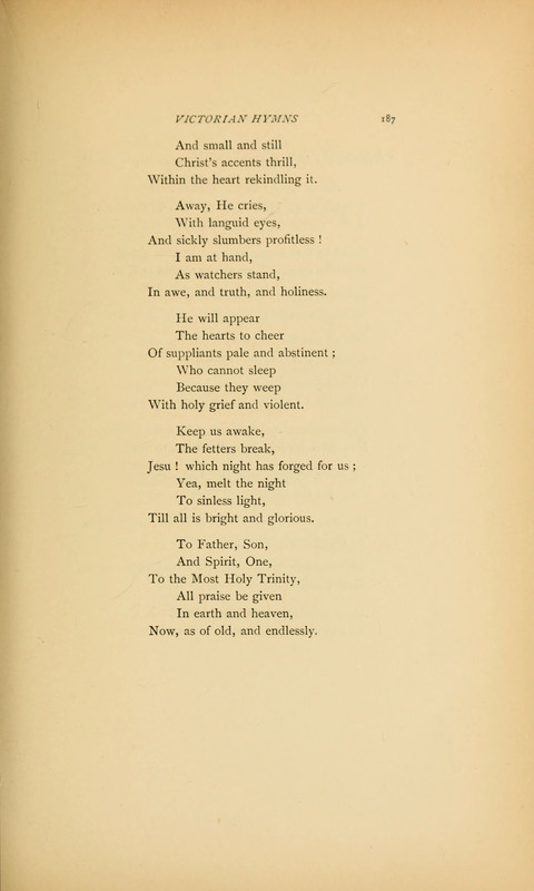 Victorian Hymns: English sacred songs of fifty years page 187