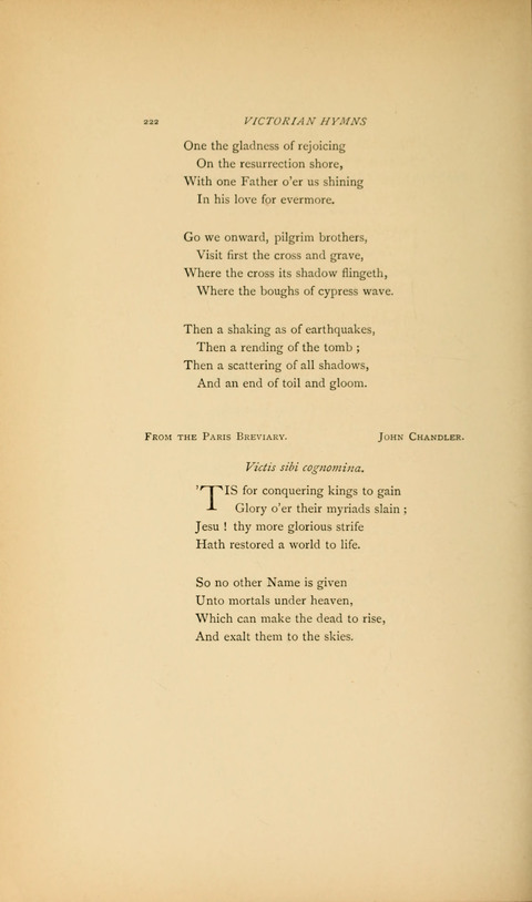 Victorian Hymns: English sacred songs of fifty years page 222