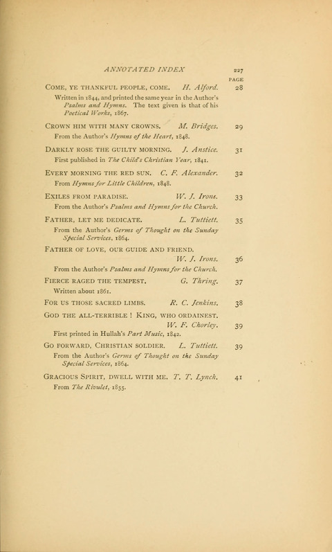 Victorian Hymns: English sacred songs of fifty years page 227