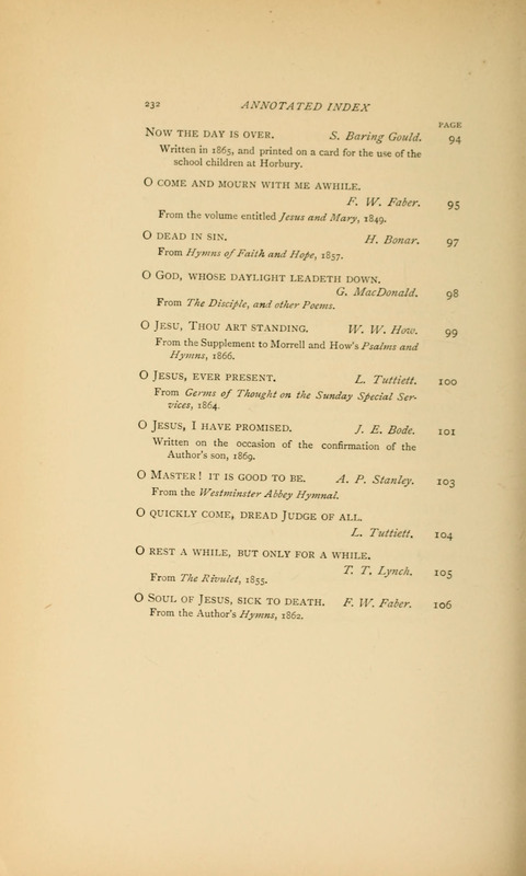 Victorian Hymns: English sacred songs of fifty years page 232