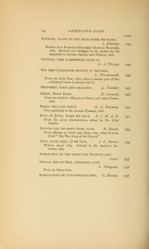 Victorian Hymns: English sacred songs of fifty years page 234