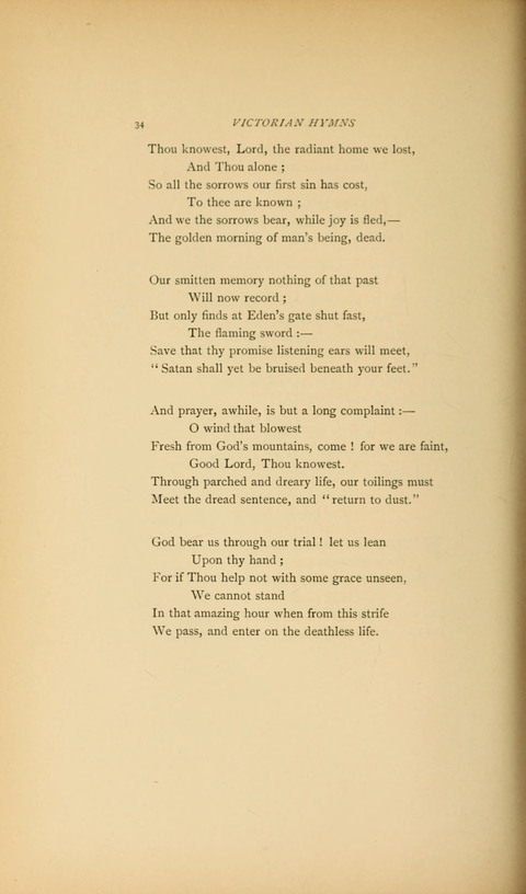 Victorian Hymns: English sacred songs of fifty years page 34