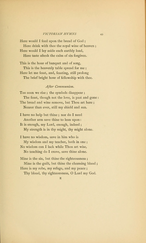 Victorian Hymns: English sacred songs of fifty years page 49