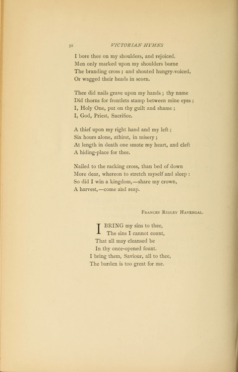 Victorian Hymns: English sacred songs of fifty years page 52