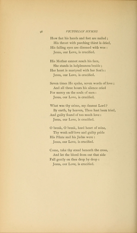 Victorian Hymns: English sacred songs of fifty years page 96