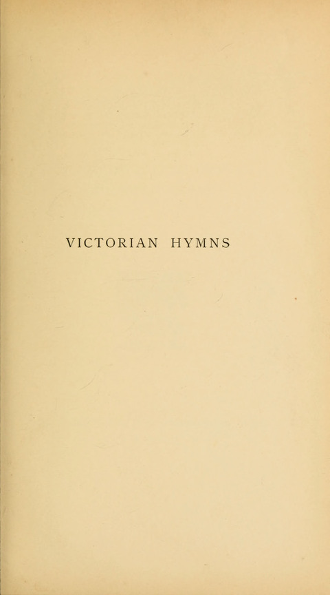 Victorian Hymns: English sacred songs of fifty years page vi