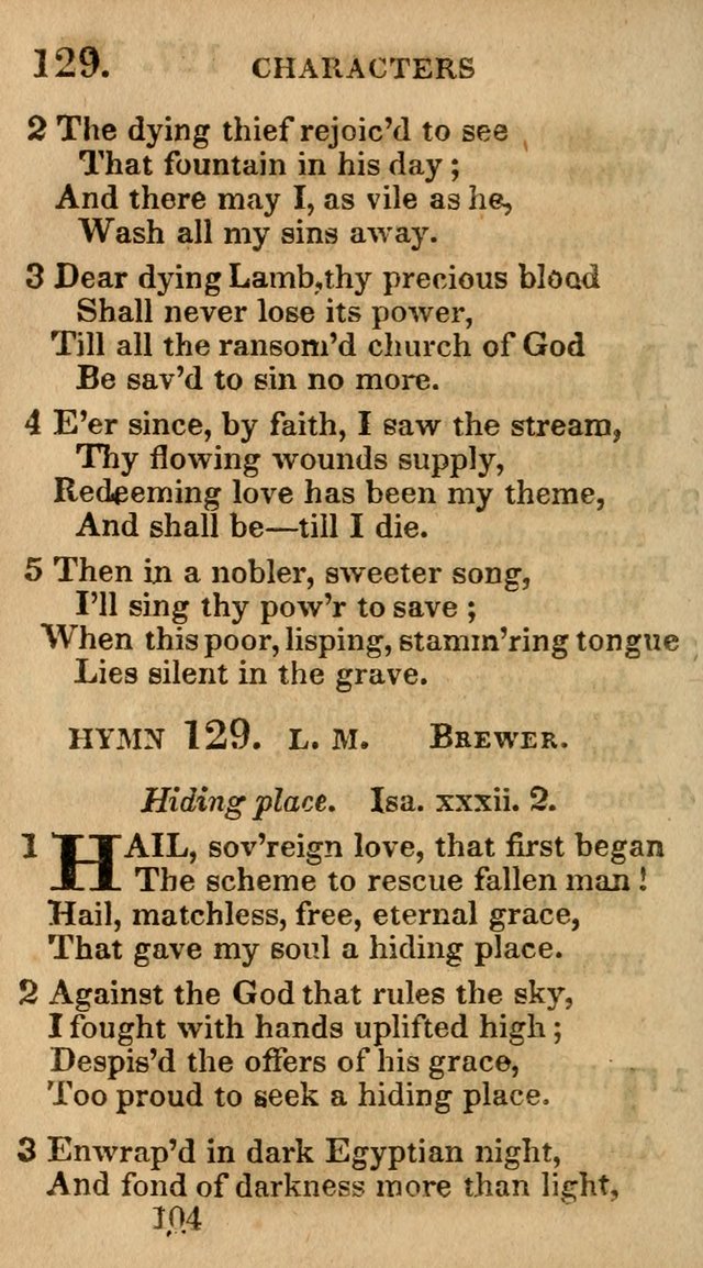 Village Hymns for Social Worship, Selected and Original: designed as a supplement to the Psalms and Hymns of Dr. Watts (6th ed.) page 106