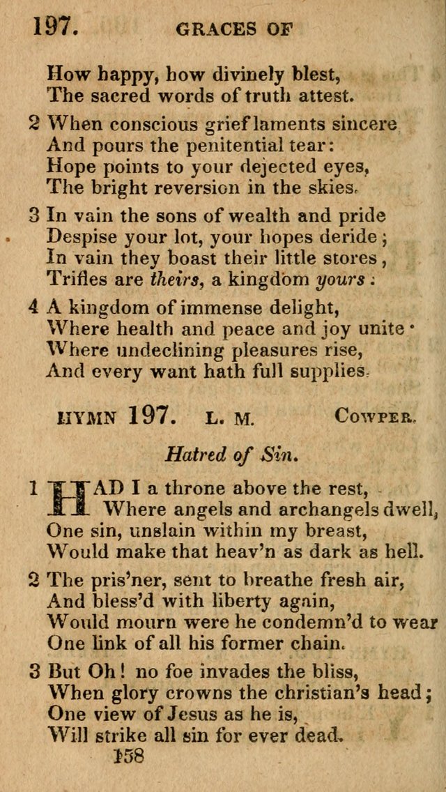 Village Hymns for Social Worship, Selected and Original: designed as a supplement to the Psalms and Hymns of Dr. Watts (6th ed.) page 160