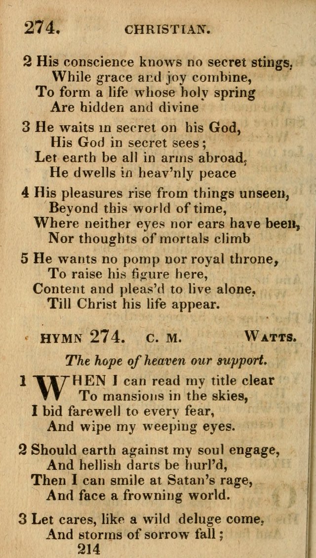 Village Hymns for Social Worship, Selected and Original: designed as a supplement to the Psalms and Hymns of Dr. Watts (6th ed.) page 216