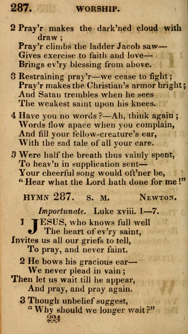Village Hymns for Social Worship, Selected and Original: designed as a supplement to the Psalms and Hymns of Dr. Watts (6th ed.) page 226