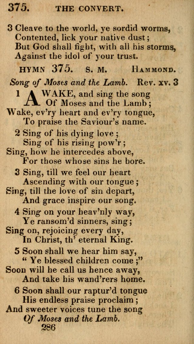 Village Hymns for Social Worship, Selected and Original: designed as a supplement to the Psalms and Hymns of Dr. Watts (6th ed.) page 290