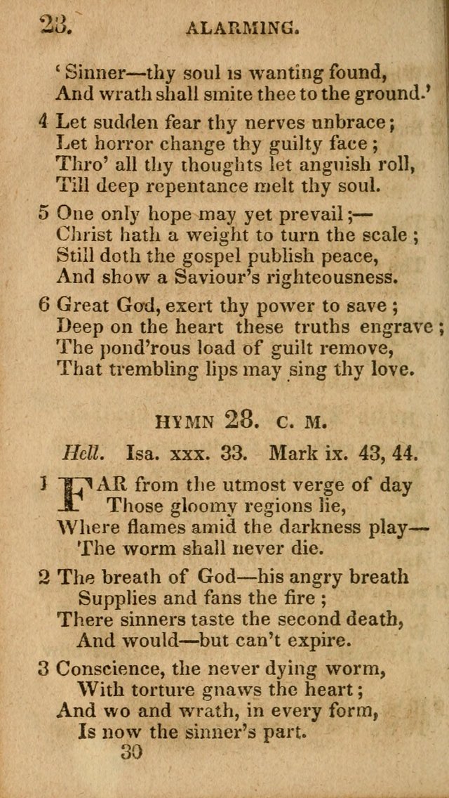 Village Hymns for Social Worship, Selected and Original: designed as a supplement to the Psalms and Hymns of Dr. Watts (6th ed.) page 30