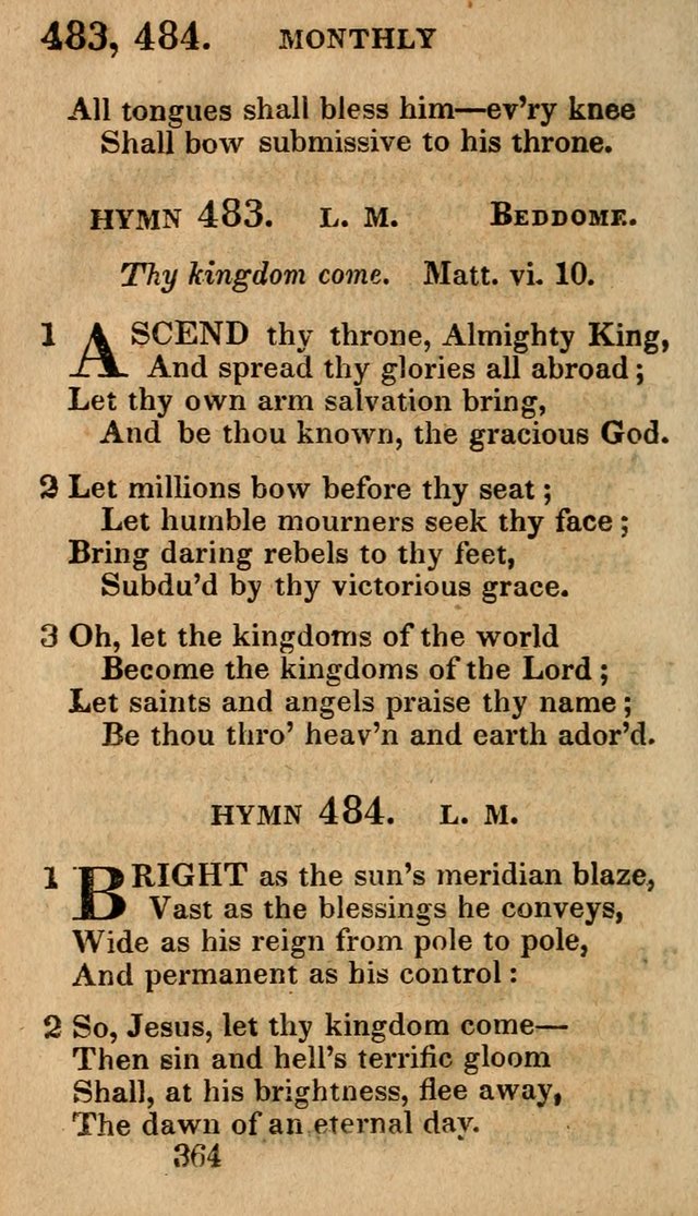 Village Hymns for Social Worship, Selected and Original: designed as a supplement to the Psalms and Hymns of Dr. Watts (6th ed.) page 374