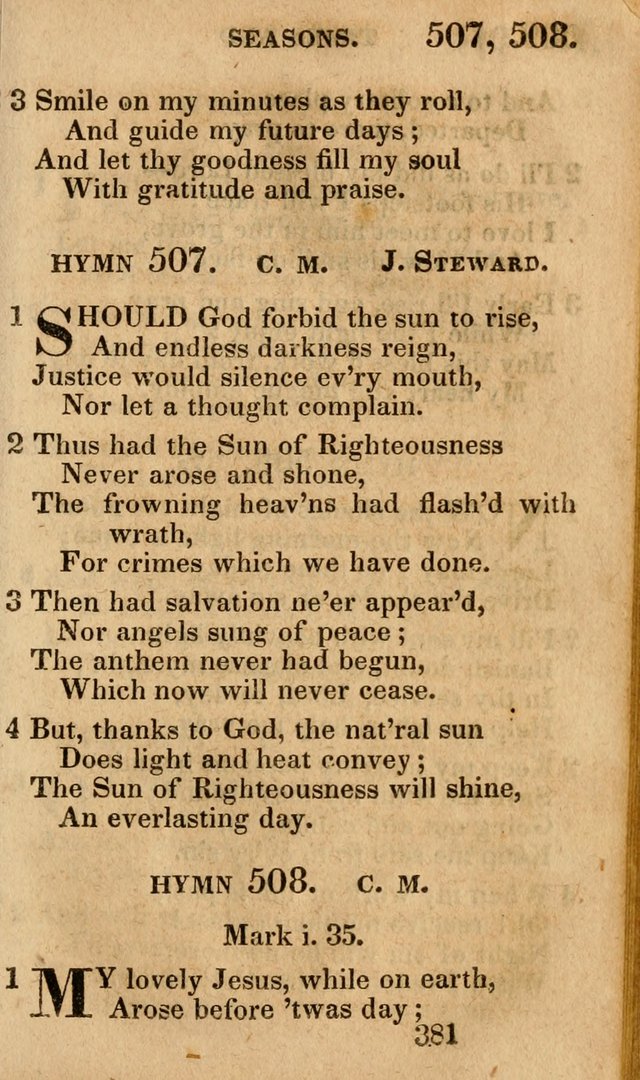 Village Hymns for Social Worship, Selected and Original: designed as a supplement to the Psalms and Hymns of Dr. Watts (6th ed.) page 395