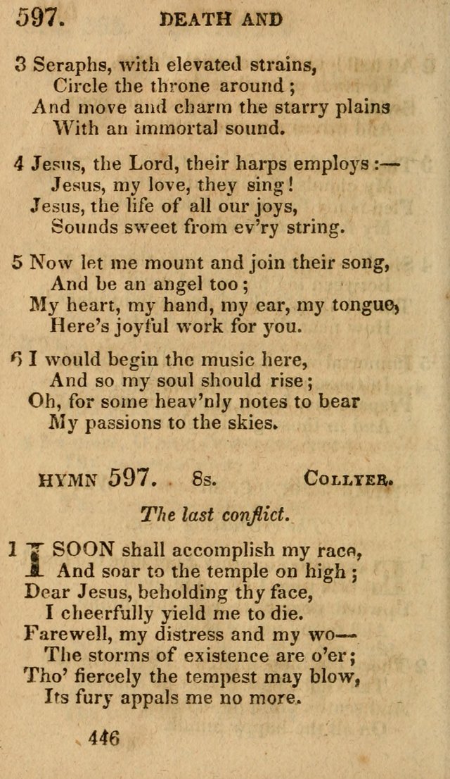 Village Hymns for Social Worship, Selected and Original: designed as a supplement to the Psalms and Hymns of Dr. Watts (6th ed.) page 460