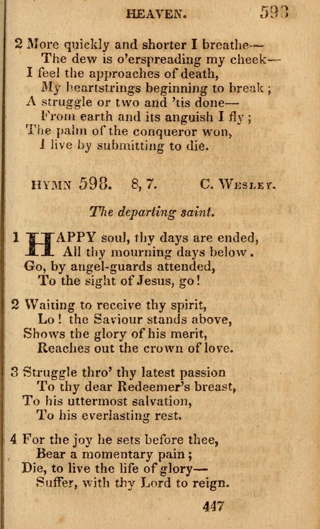 Village Hymns for Social Worship, Selected and Original: designed as a supplement to the Psalms and Hymns of Dr. Watts (6th ed.) page 461