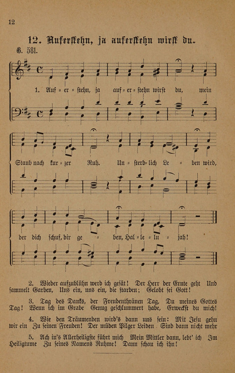 Vierstimmige Melodien: zu dem "Gesangbuch zum gottesdienstlichen und häuslichen Gebrauche in evangelischen Mennoniten-Gemeinden" (3. Auflage) page 12