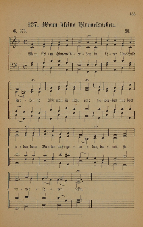 Vierstimmige Melodien: zu dem "Gesangbuch zum gottesdienstlichen und häuslichen Gebrauche in evangelischen Mennoniten-Gemeinden" (3. Auflage) page 133