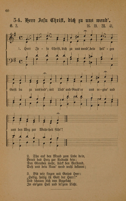 Vierstimmige Melodien: zu dem "Gesangbuch zum gottesdienstlichen und häuslichen Gebrauche in evangelischen Mennoniten-Gemeinden" (3. Auflage) page 60