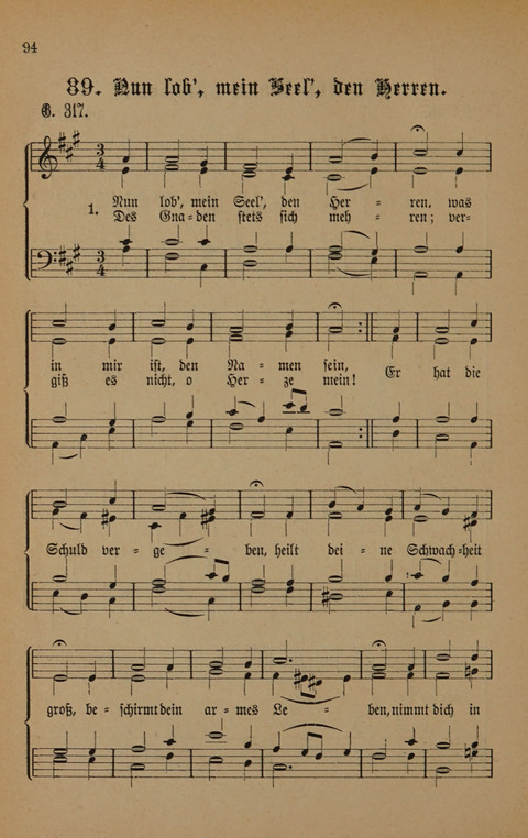 Vierstimmige Melodien: zu dem "Gesangbuch zum gottesdienstlichen und häuslichen Gebrauche in evangelischen Mennoniten-Gemeinden" (3. Auflage) page 94