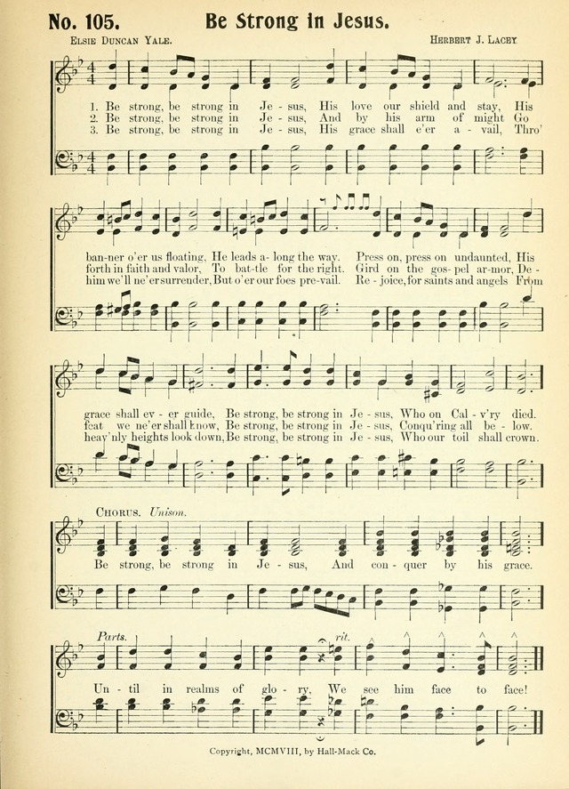 The Voice of Praise No. 2: a complete collection of Scriptural, gospel, Sunday-school and praise service songs page 110