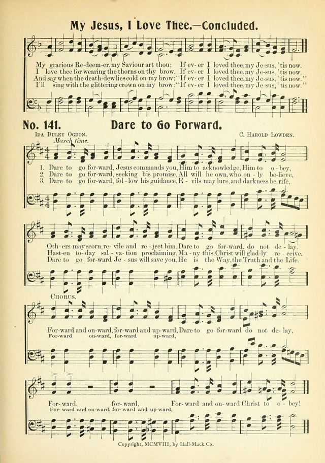 The Voice of Praise No. 2: a complete collection of Scriptural, gospel, Sunday-school and praise service songs page 144