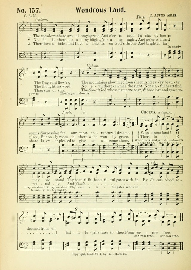 The Voice of Praise No. 2: a complete collection of Scriptural, gospel, Sunday-school and praise service songs page 159