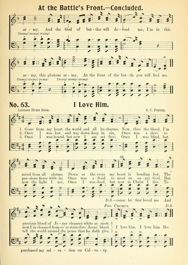 The Voice of Praise No. 2: a complete collection of Scriptural, gospel, Sunday-school and praise service songs page 68