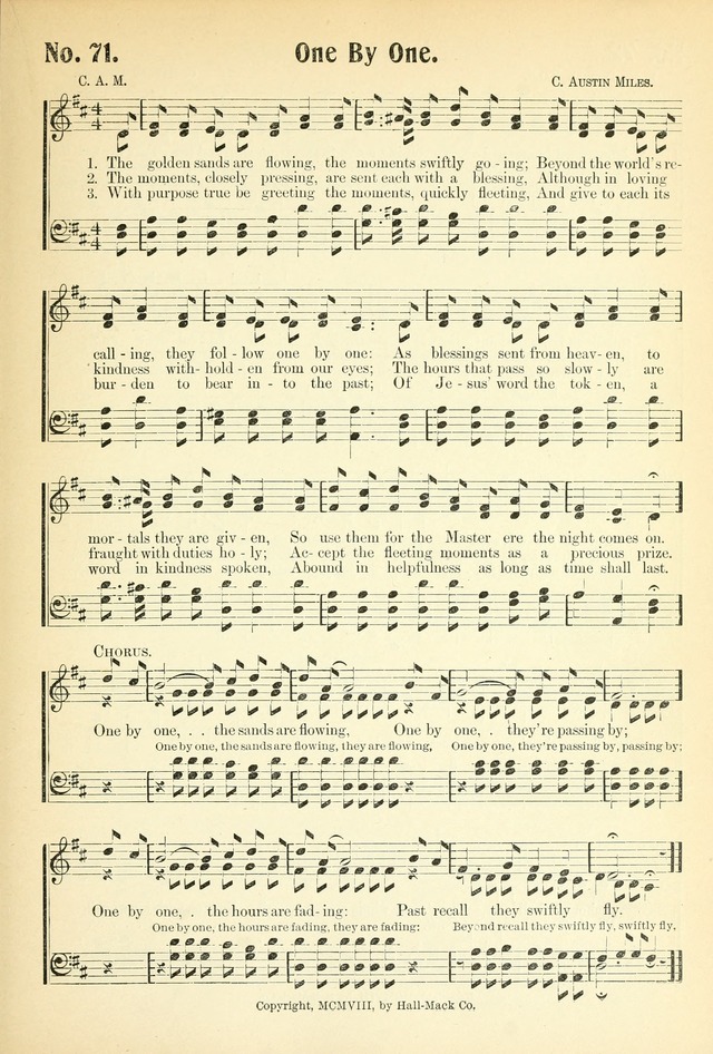 The Voice of Praise No. 2: a complete collection of Scriptural, gospel, Sunday-school and praise service songs page 76
